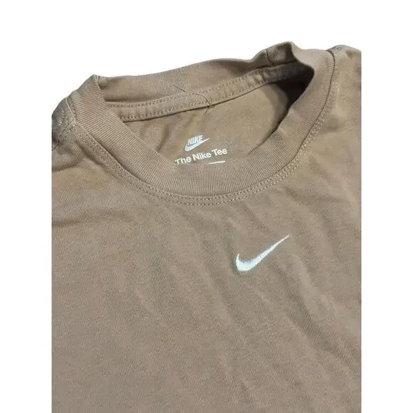 Nike Sportswear Essential Boxy T-Shirt TAN Medium - Picture 2 of 5